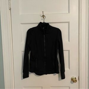 black athletic jacket